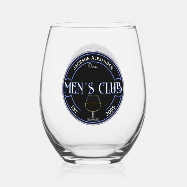 Vaso De Vino Cóctel de la caverna masculina de la caverna mascu (Anverso)