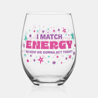 Vaso De Vino Coincido con la energía
