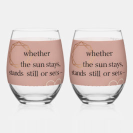 Vaso De Vino Colección Amor e Intención | Gratitud Permanece™ A