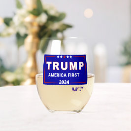 Vaso De Vino Colectible, nombre, Trump 2024 América 1.ª