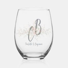 Vaso De Vino Colorful Watercolor Floral birds Hummingbird Harmo