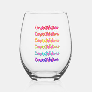 Vaso De Vino Coloridas felicitaciones Diversión Textos
