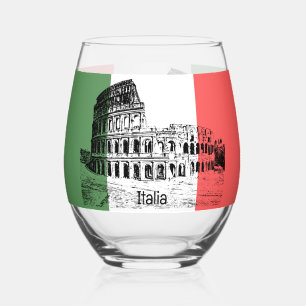 Vaso De Vino Colosseo Roma Italia Diseño