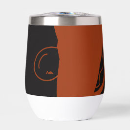 Vaso de vino con elfo Muppet peludo