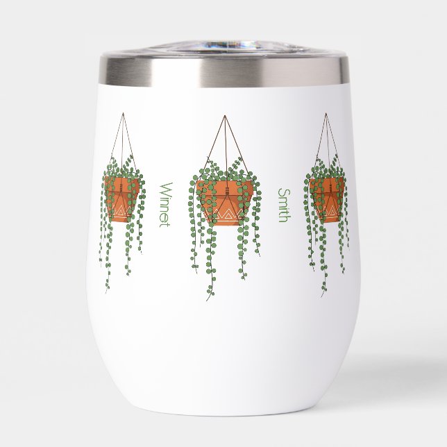 Vaso de vino con zarcillos colgantes (Frente)