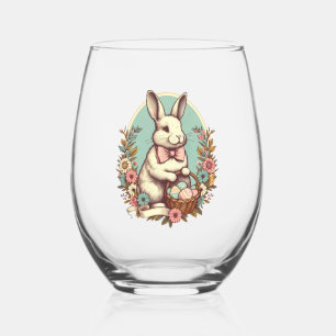 Vaso De Vino Conejito/huevo/cesta de Semana Santa