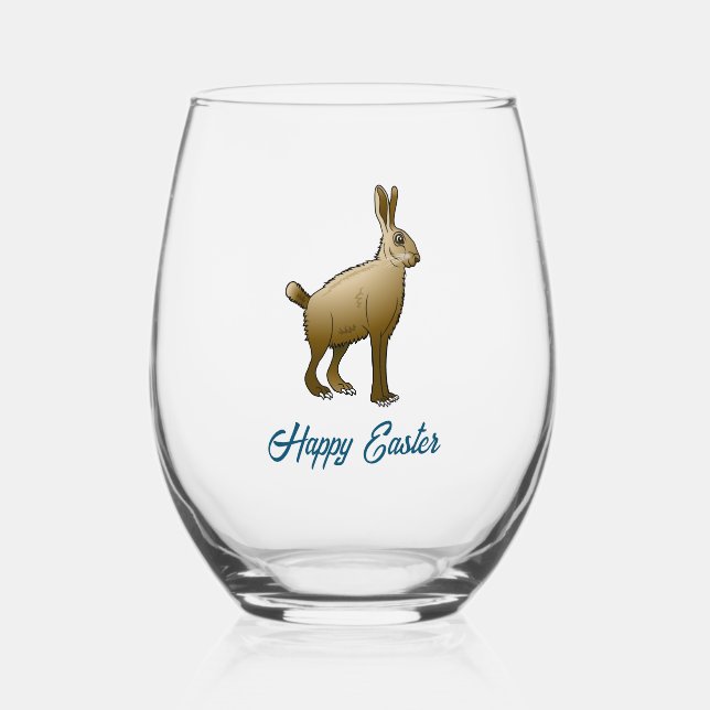 Vaso De Vino Conejo de Pascua (Anverso)