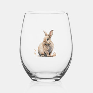 Vaso De Vino Conejo de Pascua