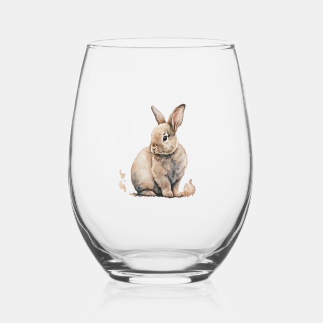 Vaso De Vino Conejo de Pascua (Anverso)