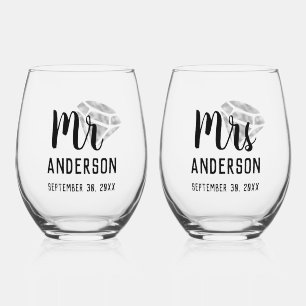 Vaso De Vino Conjunto de vidrio de vino sin cáscara personaliza