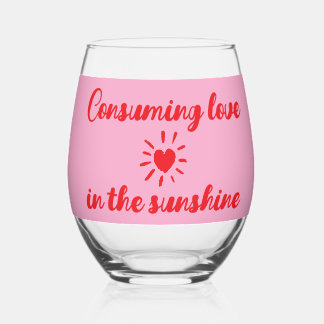 Vaso De Vino Consumiendo amor en la copa de vino del sol