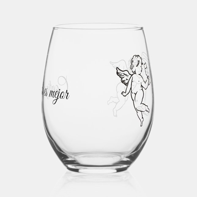 Vaso De Vino Contigo, todo es mejor (Derecha)