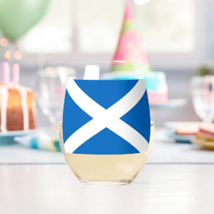 Vaso De Vino Copa de vino con bandera de Escocia, Reino Unido