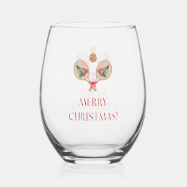 Vaso De Vino Copa de vino de Navidad de Padel – Un Motivo Festi