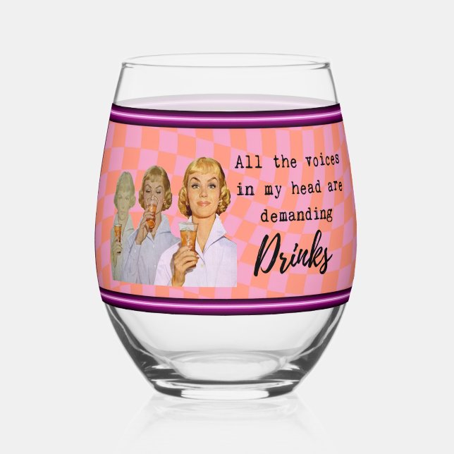 Vaso De Vino Copa de vino divertida regalo mejor amiga "Ciruela (Anverso)