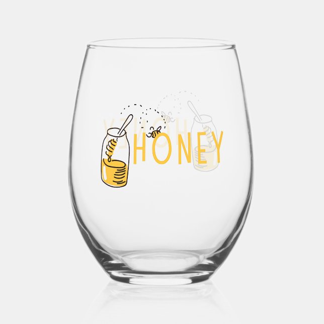 Vaso De Vino Copa de vino sin tallo Honey (Anverso)