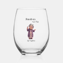 Copa de vino sin tallo Sip Happens Abuela