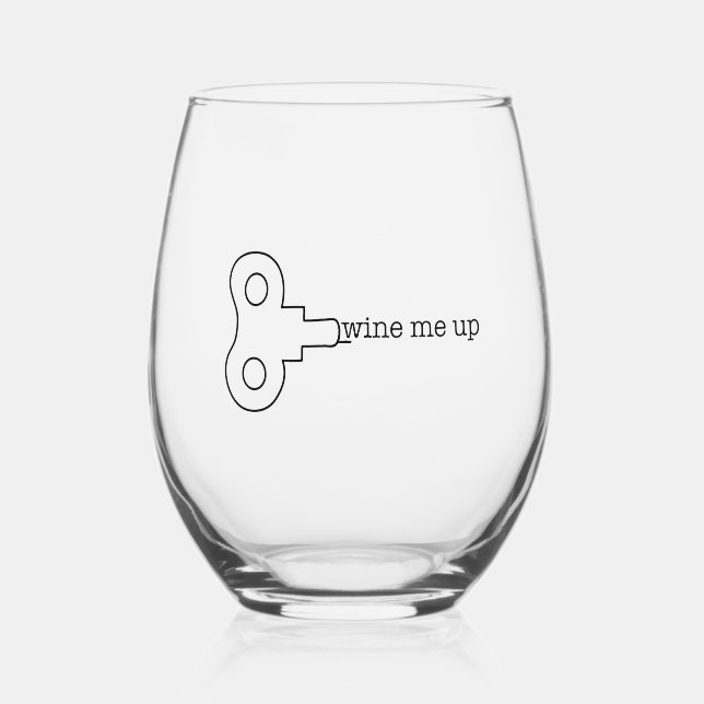 Vaso De Vino Copa de vino sin tallo Wine Me Up (Anverso)