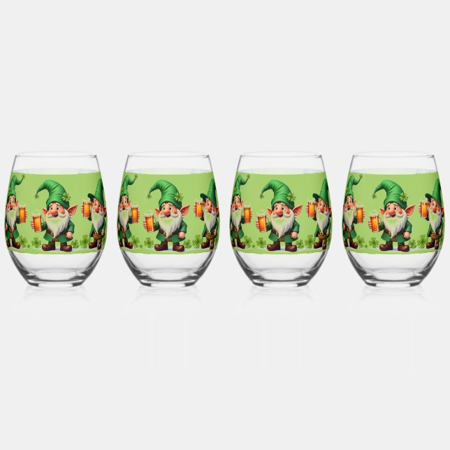 Vaso De Vino Copas de vino “Brindis al duende” (Anverso)