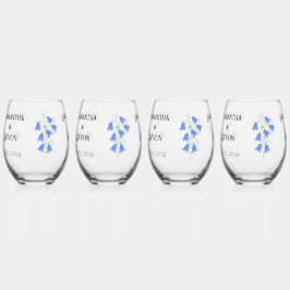 Vaso De Vino Copas de vino sin tallo Bluebells Four