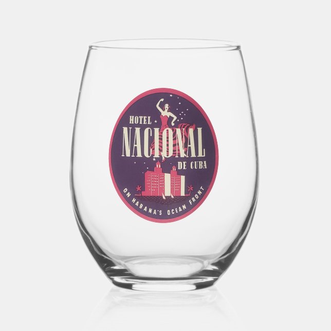 Vaso De Vino Copas de vino sin tallo de Cuba (Anverso)