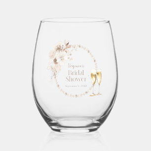 Vaso De Vino Copas para vino Prosecco Perlas