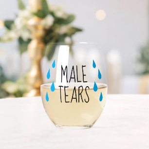 Vaso De Vino Copo de vino divertido sin tallo Lágrimas de hombr