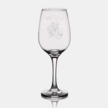 Copo de vino para autocuidado de zombi – Grabado