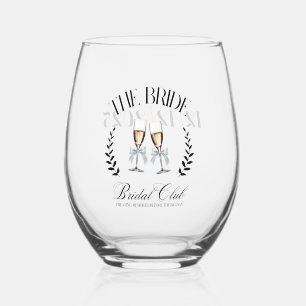 Vaso De Vino Coqueta Lazo Rosa Personalizado Cute 
