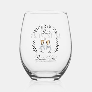 Vaso De Vino Coquette Personalizada la madre de la Novia
