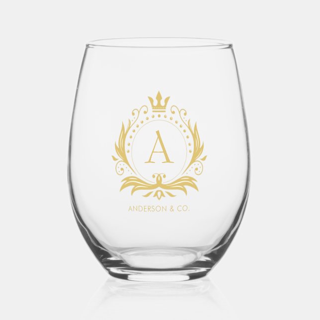 Vaso De Vino Corona de lujo de oro (Anverso)