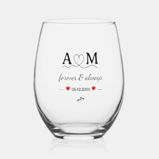 Vaso De Vino Crea Tu Propia Promoción de Marca Simple