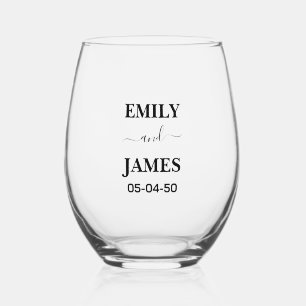 Vaso De Vino Crea Tu Propia Promoción de Marca Simple