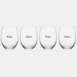 Vaso De Vino Crea tu propio conjunto premium Juego de 4