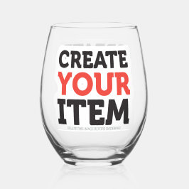 Vaso De Vino CREA-TU-PROPIO DIY Personalizado carga tu diseño