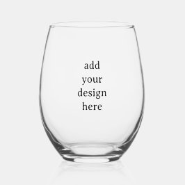 Vaso De Vino Crea tu propio simple personalizado 4,25" x 3,375"