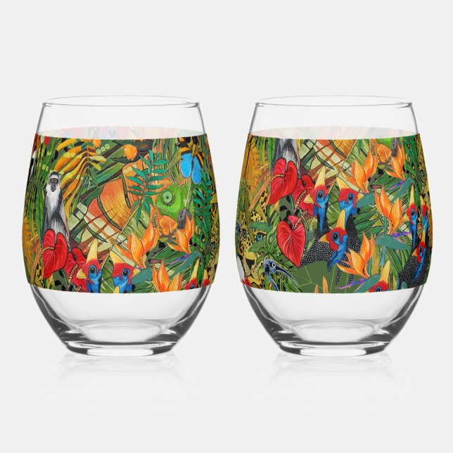 Vaso De Vino Creación Salvaje  (Anverso)