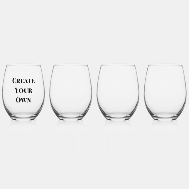 Vaso De Vino Crear el propio (Anverso)