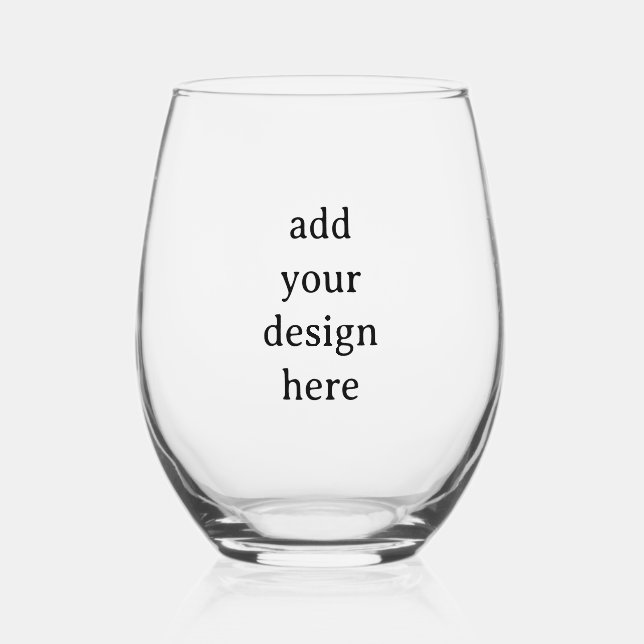Vaso De Vino Create Your Own Simple Custom Design (Anverso)