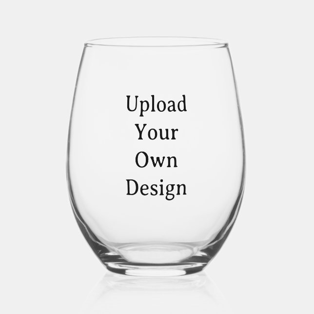 Vaso De Vino Create Your Own Simple Custom Design (Anverso)