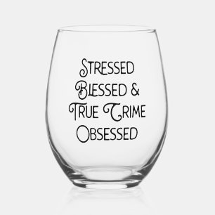 Vaso De Vino Crimen de verdad bendecido y resaltado obsesionado