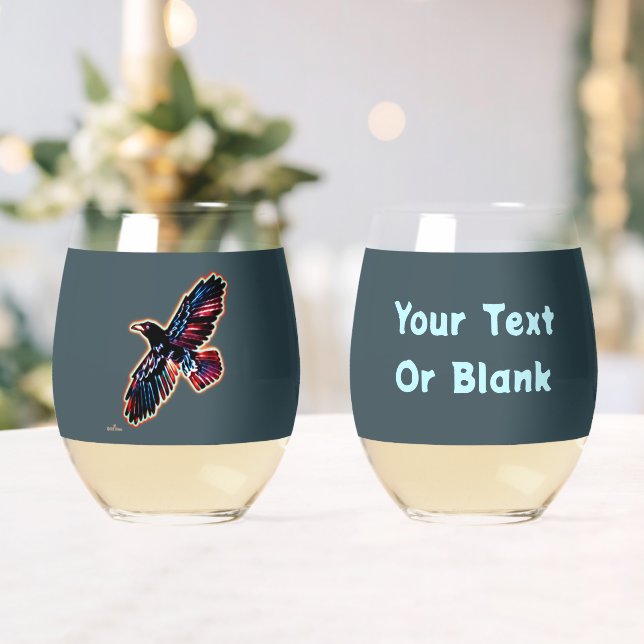 Vaso De Vino Cuervo Irisado (Insitu (Boda))