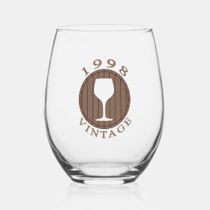 Vaso De Vino Cumpleaños de Wine Lover 1998