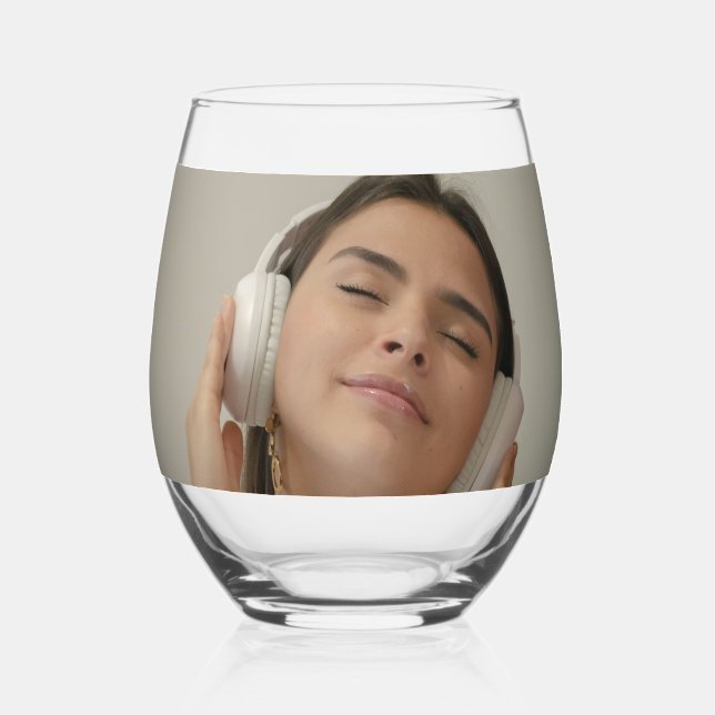 Vaso De Vino Custom Full Photo Modern  (Anverso)