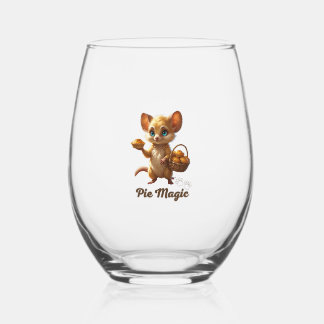 Vaso De Vino Cute Forest Mouse with Pies