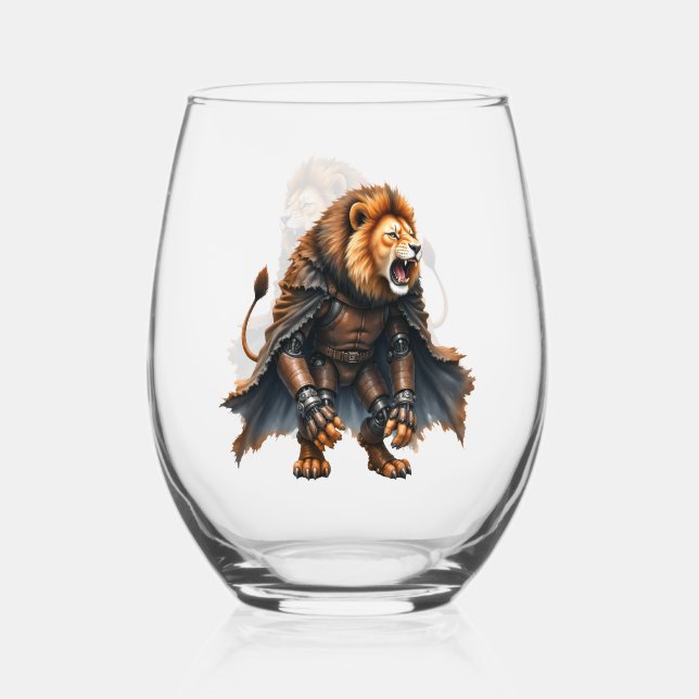 Vaso De Vino Cyber Lion of the Wastelands  (Anverso)