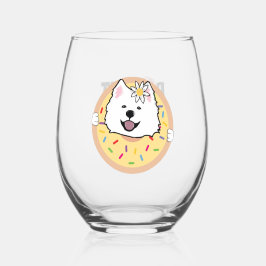 Vaso De Vino Daisy en un donut