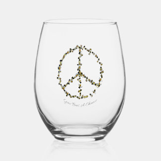 Vaso De Vino Dale una oportunidad a las abejas