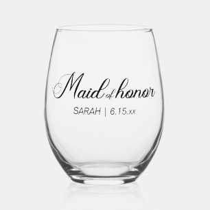 Vaso De Vino Dama de Honor Fiesta de Despedida de Soltera