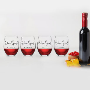 Vaso De Vino Dama de Honor Personalizada